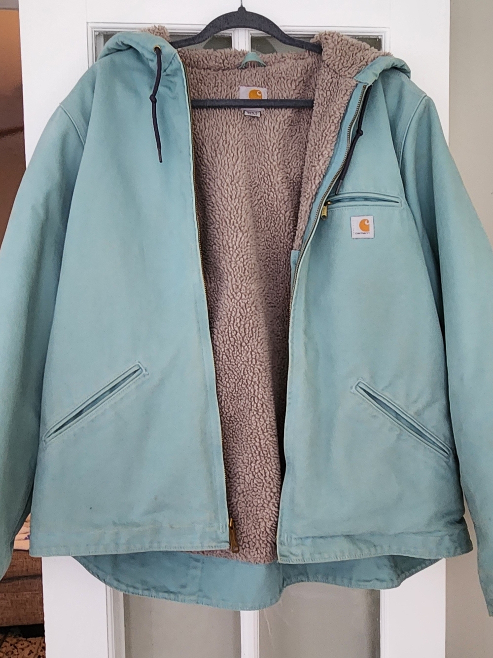 Vintage Carhartt Women's Sandstone Sierra Sherpa-lined Jacket